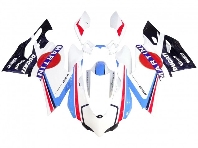 2011-2014 Ducati 1199 Motorcycle Fairings - White Red Blue Glossy Black Martini Canada Websites