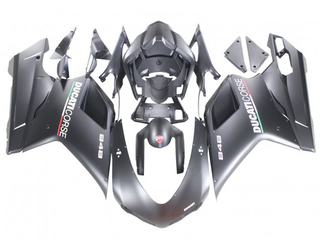 2007-2014 Ducati 848 Motorcycle Fairings - Matte Grey Canada Websites