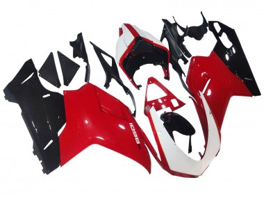 2007-2014 Ducati 1098 Motorcycle Fairings - White Red Glossy Black Canada Websites
