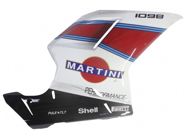 2007-2014 Ducati 1098 Motorcycle Fairings - White Red Blue Glossy Black Martini Canada Websites