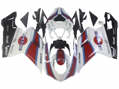 2007-2014 Ducati 1098 Motorcycle Fairings - White Red Blue Glossy Black Martini Canada Websites