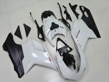 2007-2014 Ducati 848 Motorcycle Fairings - White Matte Black Canada Websites