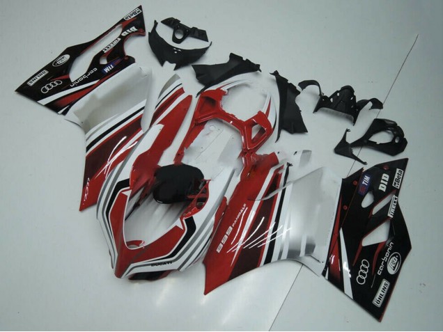 2011-2014 Ducati Panigale 899 Motorcycle Fairing - White Red Glossy Black Canada Websites