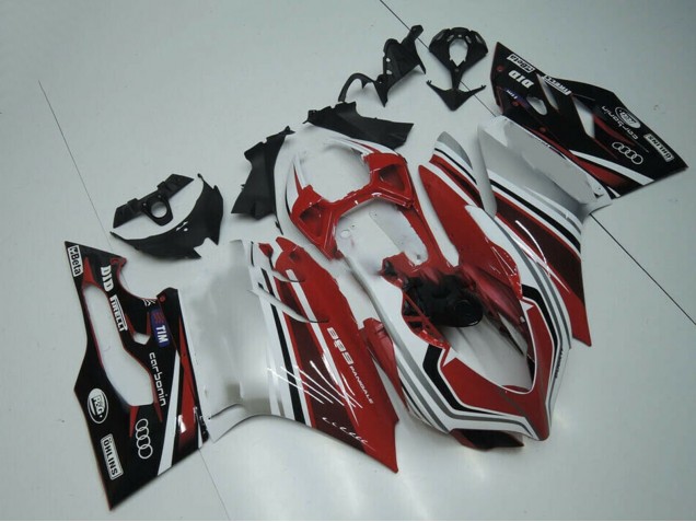 2011-2014 Ducati Panigale 899 Motorcycle Fairing - White Red Glossy Black Canada Websites