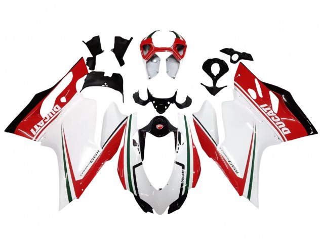 2011-2014 Ducati 1199 Motorcycle Fairings - White Red Green Glossy Black Canada Websites
