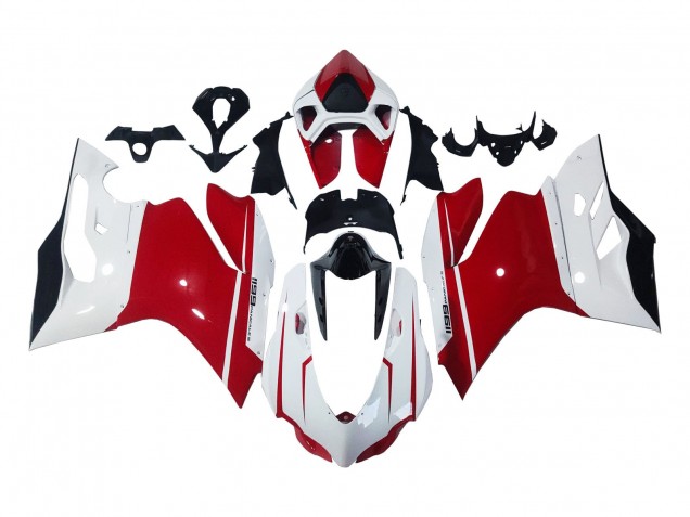 2011-2014 Ducati 1199 Motorcycle Fairings - White Red Glossy Black Canada Websites