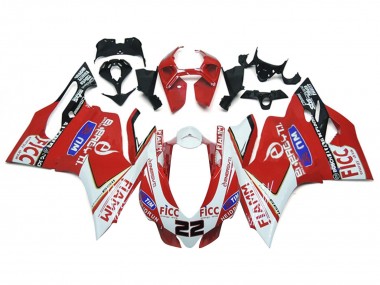 2011-2014 Ducati 1199 Motorcycle Fairings - White Red Glossy Black Fiamm Ficc 22 Canada Websites
