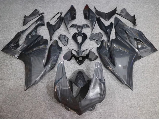 2015-2020 Ducati 959/1299 Motorcycle Fairings - Black Carbon Fiber Style Canada Websites