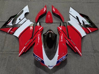 2015-2020 Ducati 959/1299 Motorcycle Fairing - White Red Glossy Black Unibat Flex-Box Canada Websites