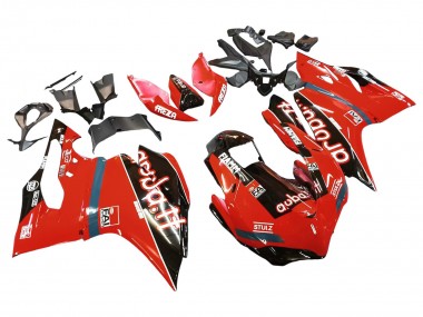 2015-2020 Ducati 959/1299 Motorcycle Fairings - Red Glossy Black Fiamm Canada Websites