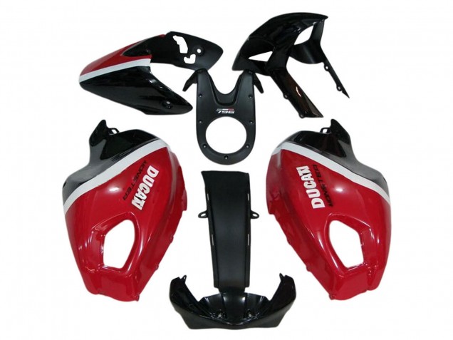 2008-2012 Ducati Monster 696 796 1100 1100S Motorcycle Fairings - Red White Glossy Black Canada Websites