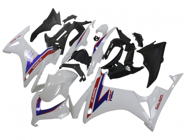 2013-2015 Honda CBR500R Motorcycle Fairings - White Red Blue HRC Canada Websites
