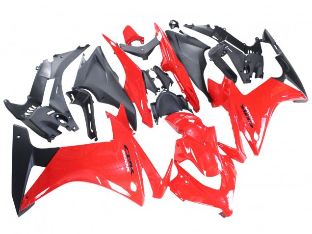 2013-2015 Honda CBR500R Motorcycle Fairings - Red Matte Black Canada Websites