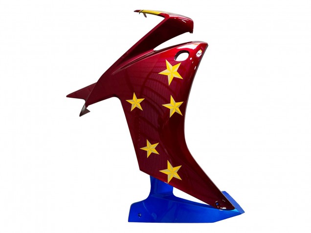 2013-2015 Honda CBR500R Motorcycle Fairings - Red Blue Yellow Star Canada Websites