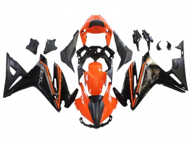 2016-2018 Honda CBR500R Motorcycle Fairings - Orange Glossy Black Matte Black Canada Websites