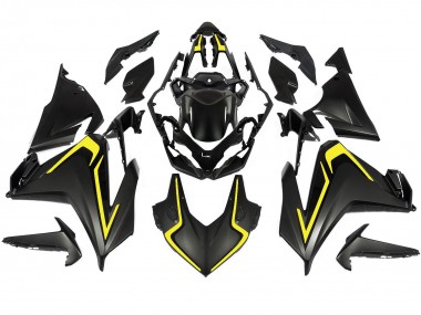2022-2023 Honda CBR500R Motorcycle Fairings - Matte Black Yellow Canada Websites