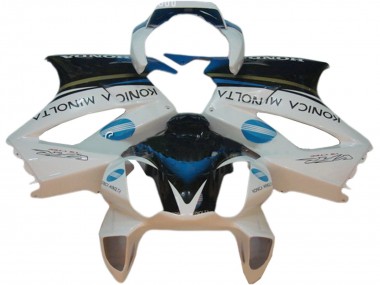 2002-2013 Honda VFR 800 Motorcycle Fairings - White Blue Black Konica Minolta Canada Websites