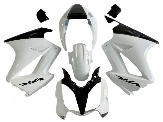 2002-2013 Honda VFR 800 Motorcycle Fairings - Pearl White Glossy Black Decal Canada Websites