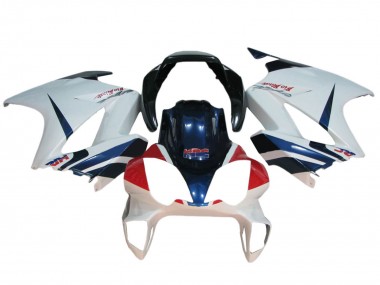 2002-2013 Honda VFR 800 Motorcycle Fairings - White Red Dark Blue HRC Canada Websites