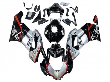 2004-2005 Honda CBR1000RR Motorcycle Fairings - Silver Glossy Black Red Stripe Canada Websites