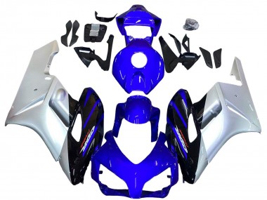 2004-2005 Honda CBR1000RR Motorcycle Fairings - Silver Blue Glossy Black Canada Websites