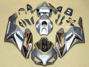 2004-2005 Honda CBR1000RR Motorcycle Fairings - Silver Orange Glossy Black Stripe Canada Websites