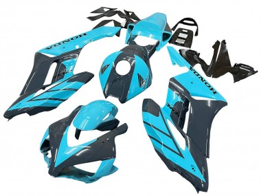 2004-2005 Honda CBR1000RR Motorcycle Fairings - Light Blue Glossy Black Canada Websites
