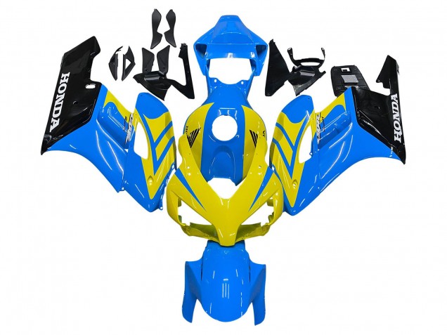 2004-2005 Honda CBR1000RR Motorcycle Fairings - Blue Yellow Glossy Black Canada Websites