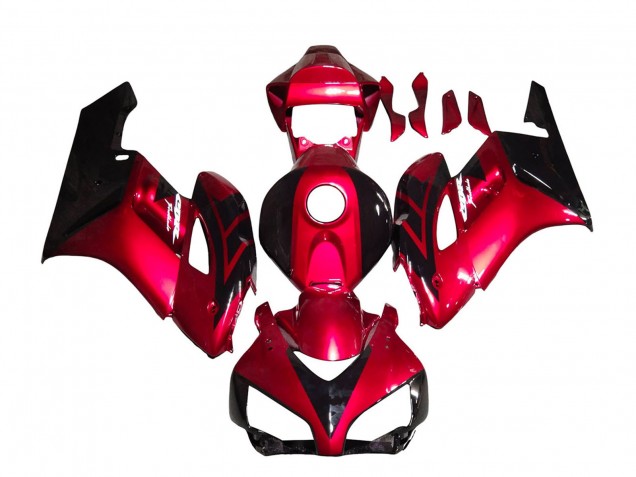 2004-2005 Honda CBR1000RR Motorcycle Fairings - Red Glossy Black Stripe Canada Websites
