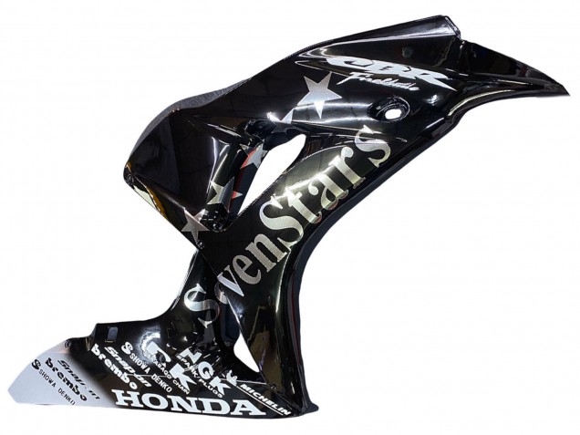 2006-2007 Honda CBR1000RR Motorcycle Fairings - Glossy Black Gold SevenStars Canada Websites