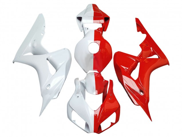 2006-2007 Honda CBR1000RR Motorcycle Fairings - White Red Split Canada Websites