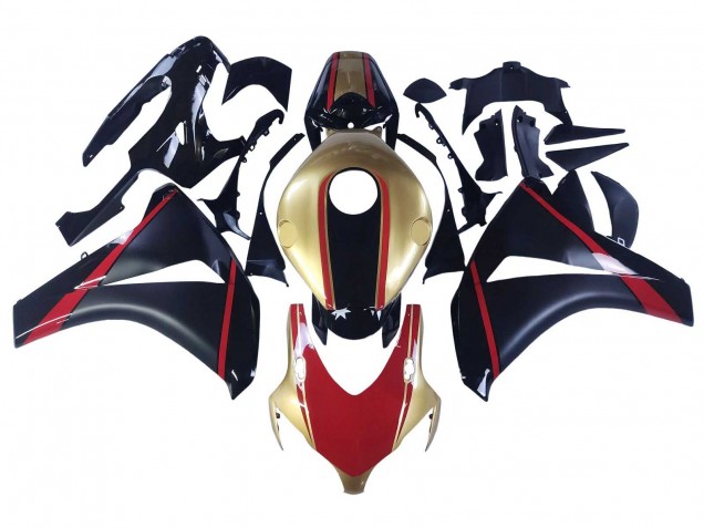 2008-2011 Honda CBR1000RR Motorcycle Fairings - Gold Red Glossy Black Canada Websites