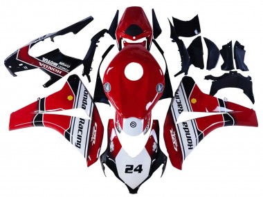 2008-2011 Honda CBR1000RR Motorcycle Fairings - White Red Glossy Black Racing 24 Canada Websites