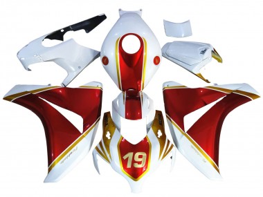 2008-2011 Honda CBR1000RR Motorcycle Fairings - White Red Gold 19 Canada Websites