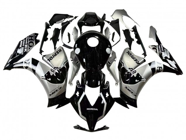 2012-2016 Honda CBR1000RR Motorcycle Fairings - Silver Glossy Black Repsol Red Bull Canada Websites