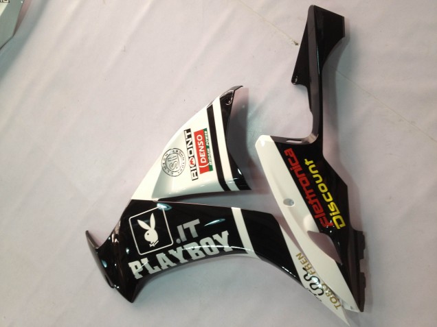2012-2016 Honda CBR1000RR Motorcycle Fairings - White Glossy Black Rizoma Playboy Canada Websites