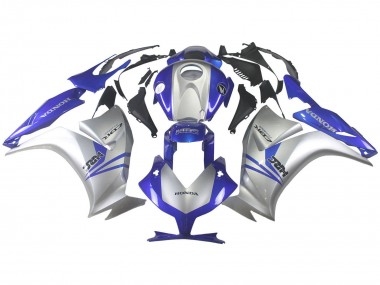 2012-2016 Honda CBR1000RR Motorcycle Fairings - Silver Blue HRC Canada Websites