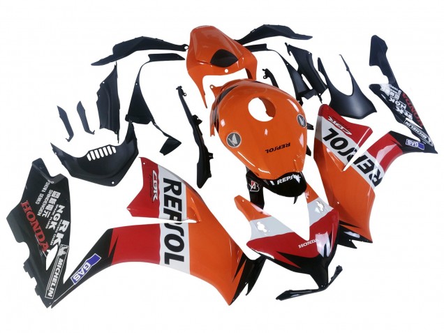 2012-2016 Honda CBR1000RR Motorcycle Fairings - Orange White Red Repsol Canada Websites