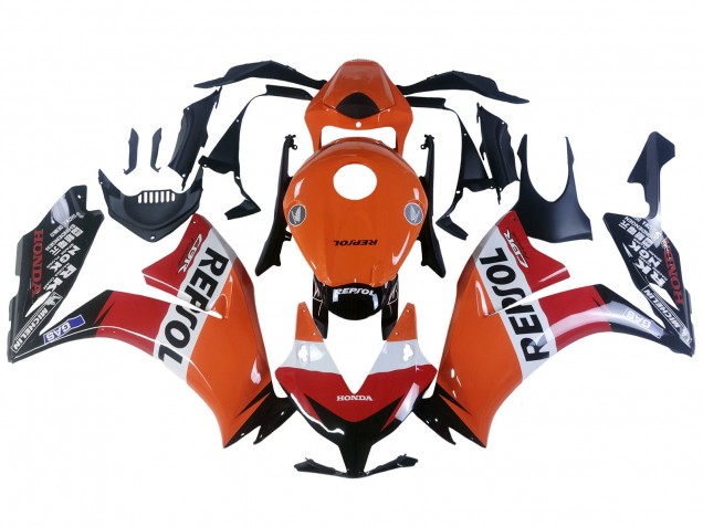 2012-2016 Honda CBR1000RR Motorcycle Fairings - Orange White Red Repsol Canada Websites