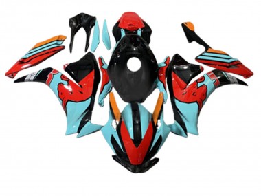 2012-2016 Honda CBR1000RR Motorcycle Fairings - Red Light Blue Glossy Black Canada Websites