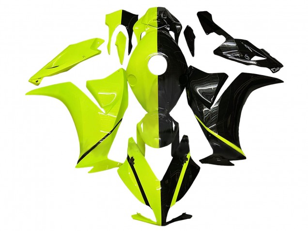 2012-2016 Honda CBR1000RR Motorcycle Fairing - Fluorescent Green Glossy Black Canada Websites