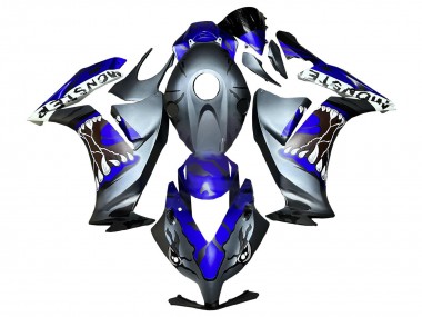 2012-2016 Honda CBR1000RR Motorcycle Fairings - Blue Grey Matte Black Shark Canada Websites