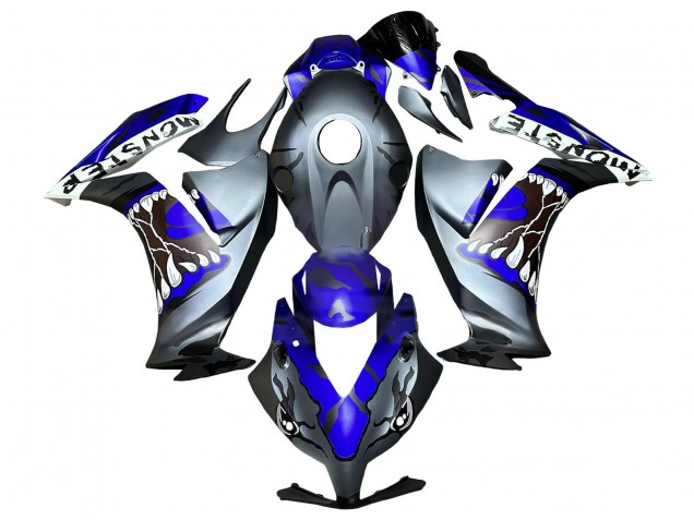 2012-2016 Honda CBR1000RR Motorcycle Fairings - Blue Grey Matte Black Shark Canada Websites