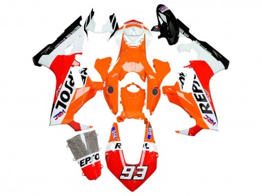 2017-2023 Honda CBR1000RR Motorcycle Fairings - White Orange Red Glossy Black HRC Repsol 93 Canada Websites