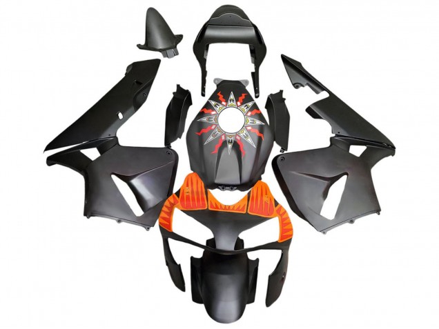 2003-2004 Honda CBR600RR Motorcycle Fairings - Matte Black Orange Canada Websites