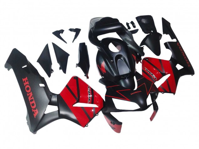 2003-2004 Honda CBR600RR Motorcycle Fairings - Red Glossy Black Matte Black Canada Websites