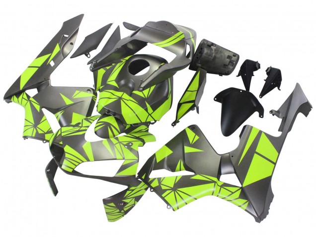 2003-2004 Honda CBR600RR Motorcycle Fairings - Yellow Matte Black Canada Websites