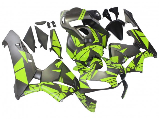 2003-2004 Honda CBR600RR Motorcycle Fairings - Yellow Matte Black Canada Websites
