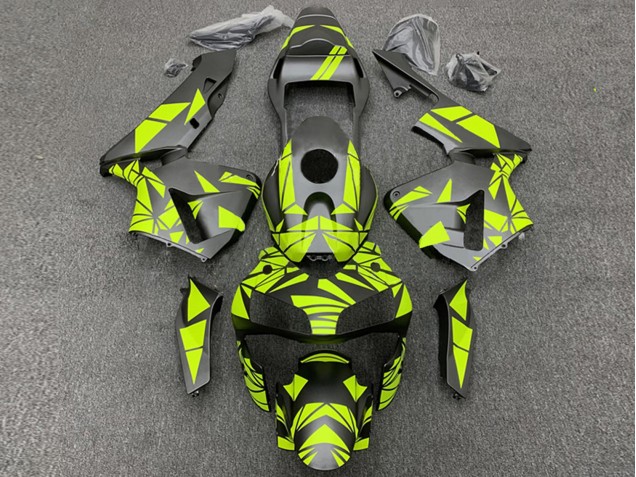 2003-2004 Honda CBR600RR Motorcycle Fairings - Yellow Matte Black Canada Websites