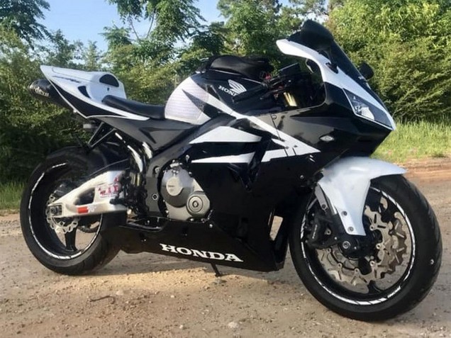 2005-2006 Honda CBR600RR Motorcycle Fairings - Black White Canada Websites